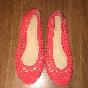 old navy orange shoes/flats